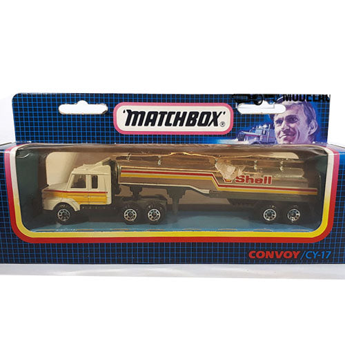 Shell Scania Convoy CY-17 truck met trailer 1987 (zilver) – Matchbox