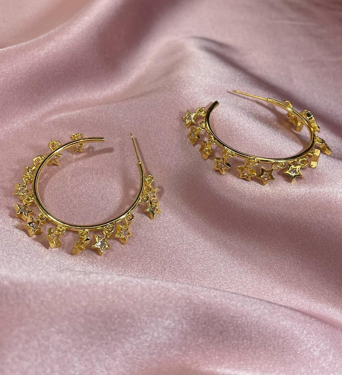 Zoey Star Hoops Oorbellen
