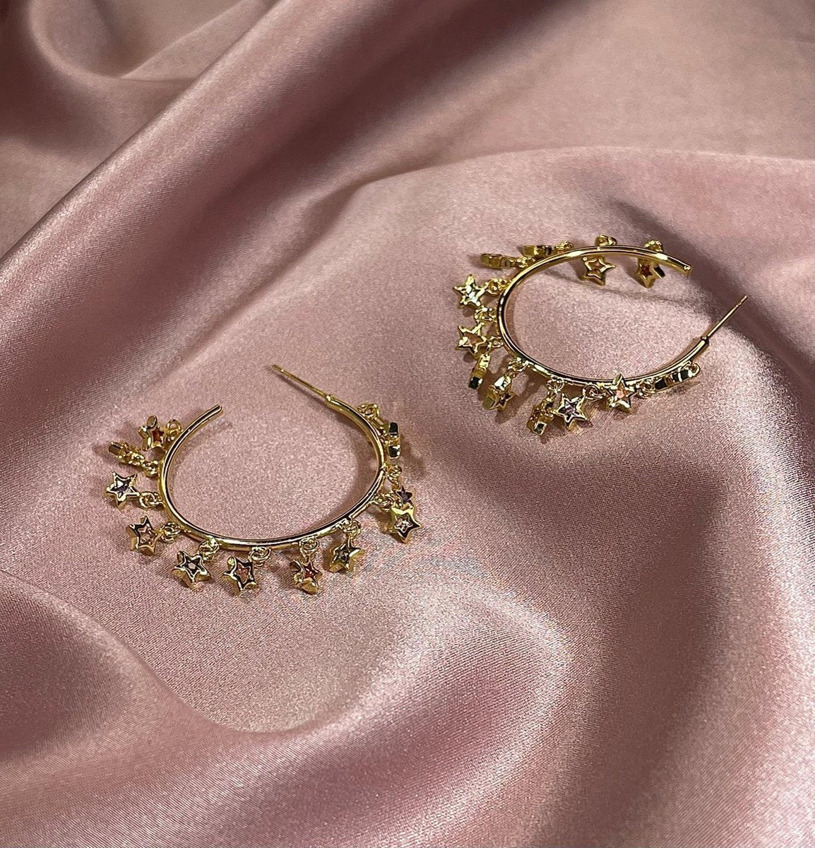 Ella Star Hoops Oorbel