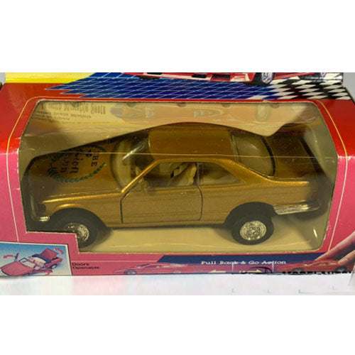 Super Racer Mercedes 560 SEL (The Lion Club Editie) Pull Back & Go (Goud) (11cm) 1:43 Welly