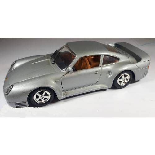 Porsche 959 (Zilver) (18cm) 1:24 CB.Car (Opruiming)