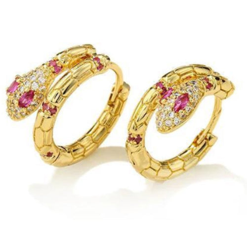 Snake Pink Oorbellen