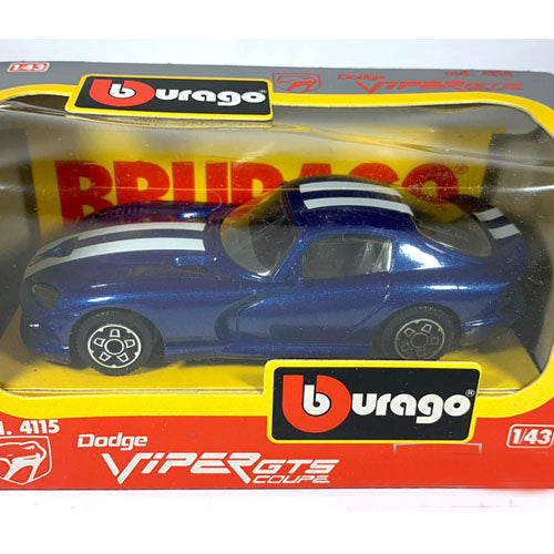 Dodge Viper RT 10 (Blauw) – Bburago 1:43 (11cm)