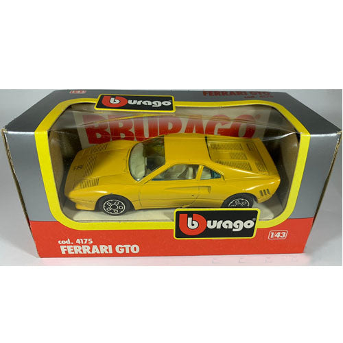 Ferrari GTO (Geel) – Bburago 1:43 (11cm) (Opruiming)