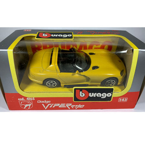 Dodge Viper RT 10 (Geel) – Bburago 1:43 (11cm) (Opruiming)