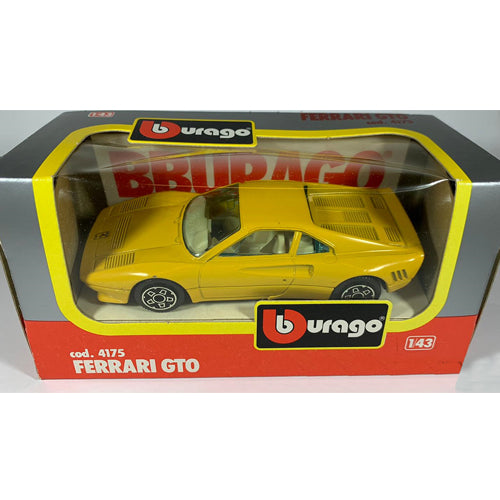 Ferrari GTO (Geel) – (11cm) Bburago 1:43 (Opruiming)
