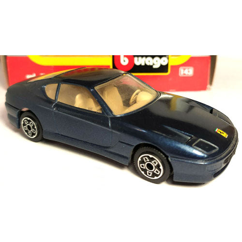 Ferrari 456 GT (blauw) (11 cm) 1:43 Bburago (Opruiming)