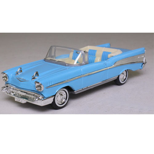1957 Chevrolet Bel Air Convertible (Blauw) 1/43 – The Dinky Collection – Matchbox Collectibles