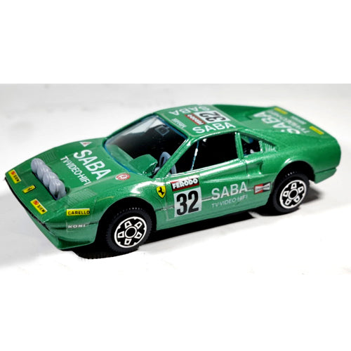 Ferrari 308 GTB (Groen) (10cm) 1:43 Bburago (Opruiming)