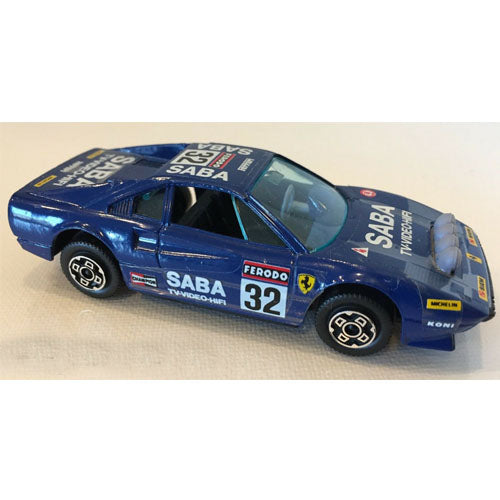 Ferrari 308 GTB (blauw) (11 cm) 1:43 Bburago (Opruiming)