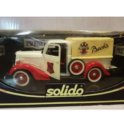 COCHE A ESCALA SOLIDO 1:18 - CAMIONETA BECK'S FORD V8 PICKUP 1936