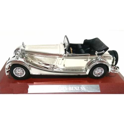 Mercedes Benz SS (Zilver) (10 cm) 1/43 Silver-Cars Collection (Opruiming)