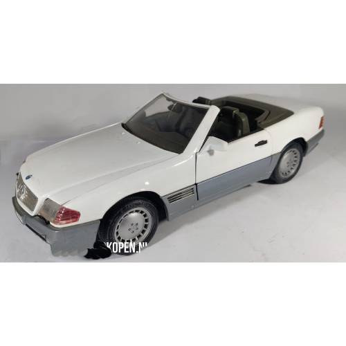 Mercedes-Benz 500SL (24cm) (Wit) 1:18 Road Tough (Opruiming)