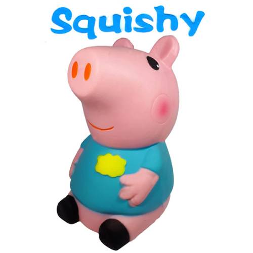 Squishy Figuurtje Peppa Pig (Blauw) 15 cm