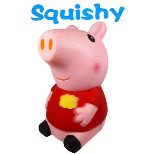 Squishy Figuurtje Peppa Pig (Rood) 15 cm