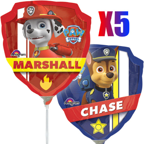 PAW Patrol Marshall & Chase Ballonnen Set (5 stuks)