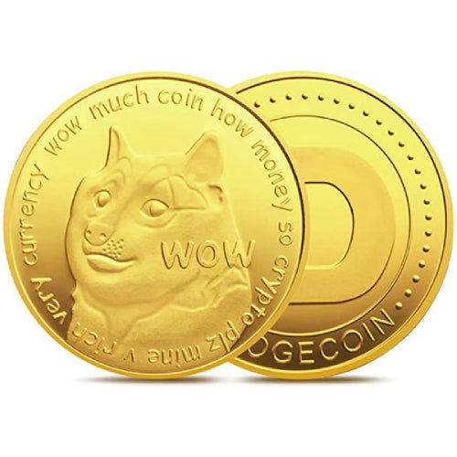 Dogecoin Crypto Munt 4,5 cm