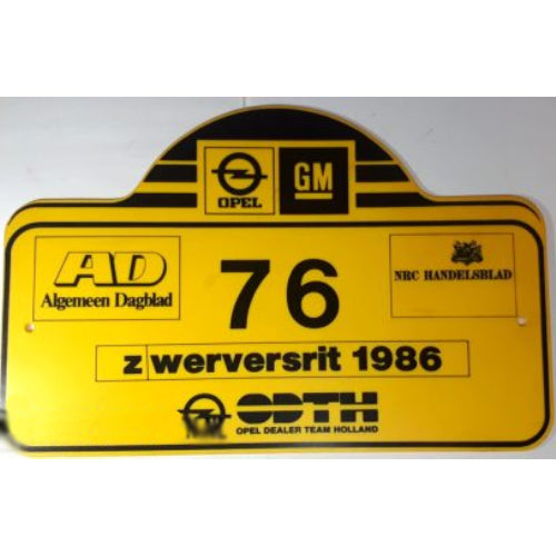 Opel/General Motors Zwerversrit 1986 No. 76